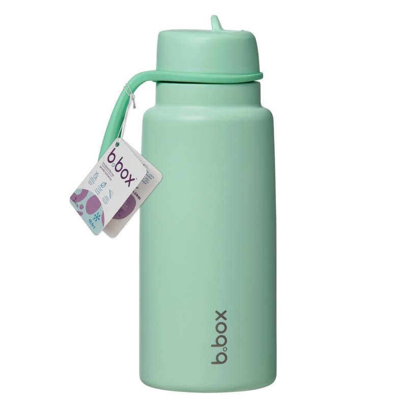 Termofľaša So Sklopným Náustkom, Držiak Spearmint, Mätová, 1 L, Slamka