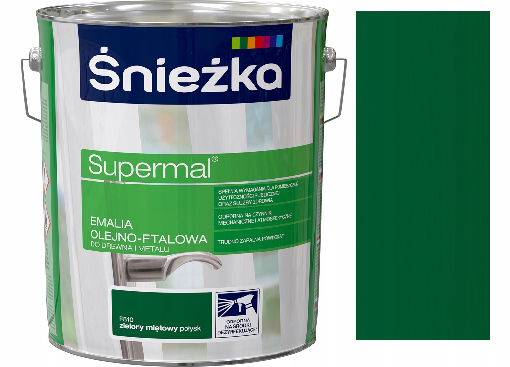 

Śnieżka Emalia OLEJNO-FTAL.10L Zielona Mięta F510