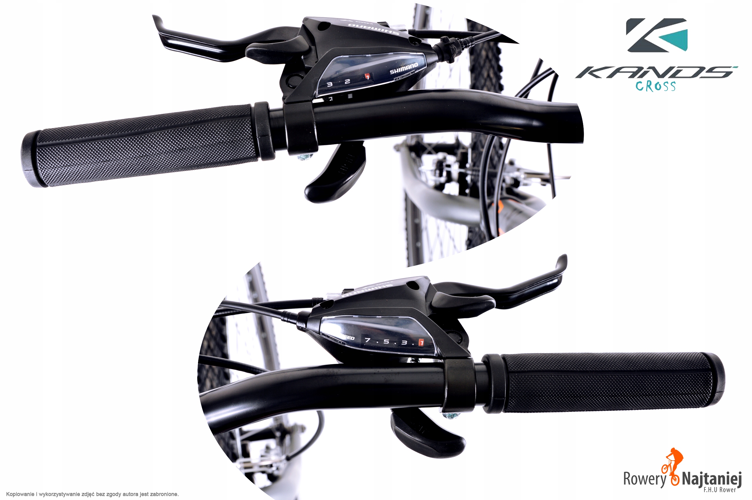 ROWER MĘSKI VIP BIKE CROSS 700 SZT M19 czar-nieb Hamulce V-brake