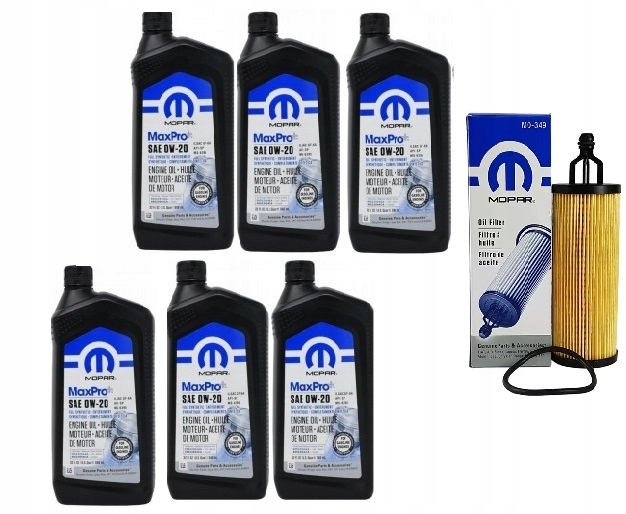 MOPAR 0W20 6L + FILTR MO-349 CHRYSLER PACIFICA