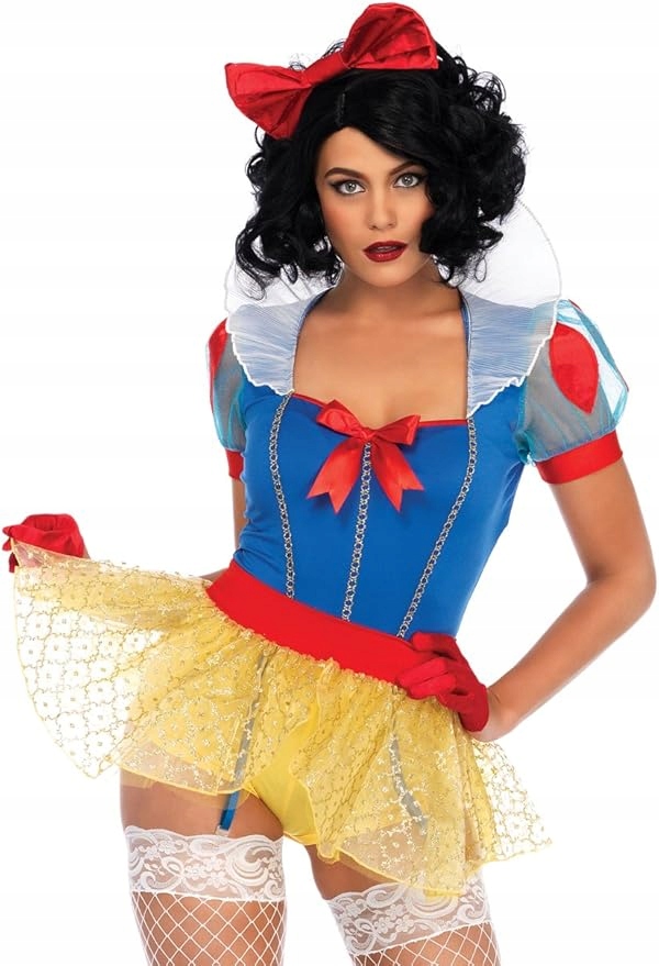 Kostým Sexy Miss Snow Leg Avenue – pohádková princezna, velikost S