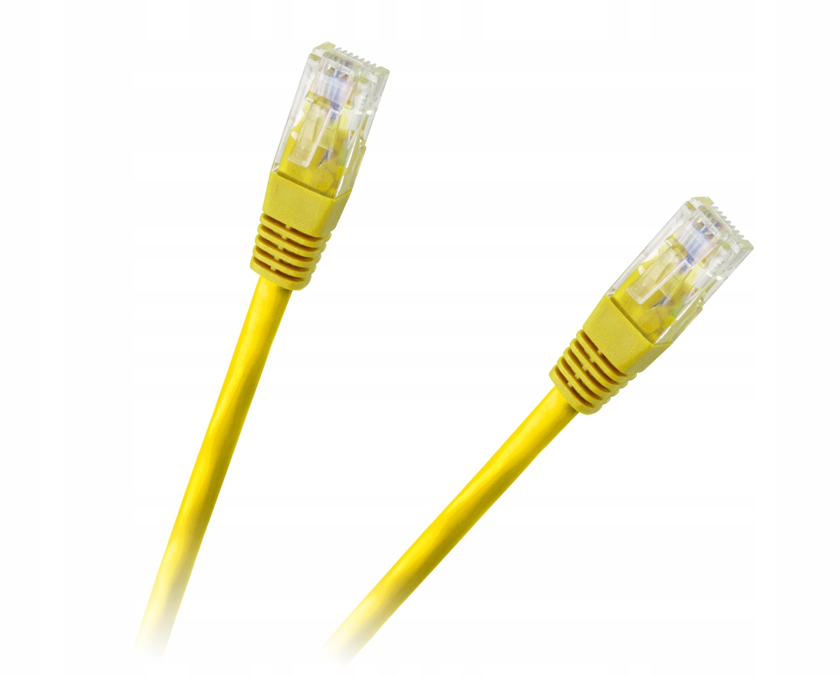 

Patchcord kabel Utp 8c 1.0m Cca żółty cat.6e