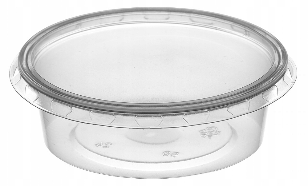 Pojemnik 50ml z wieczkiem do sosów dip 100szt.