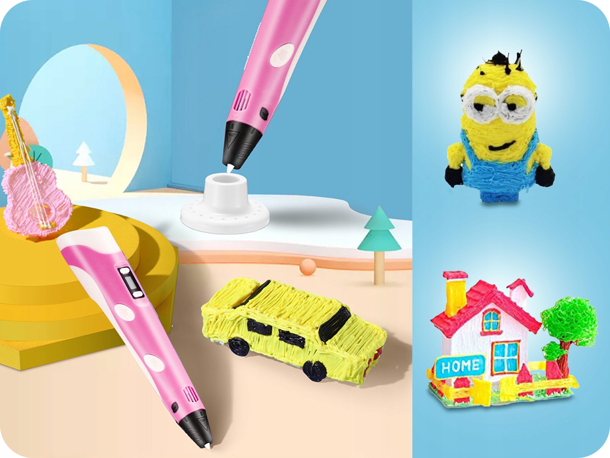 DŁUGOPIS 3D 220M FILAMENT SZABLONY WKŁADY AKCESORIA DRUKARKA PEN DLA DZIECI Kod producenta DŁUGOPIS 3D FILAMENT 220M SZABLONY WKŁADY PEN