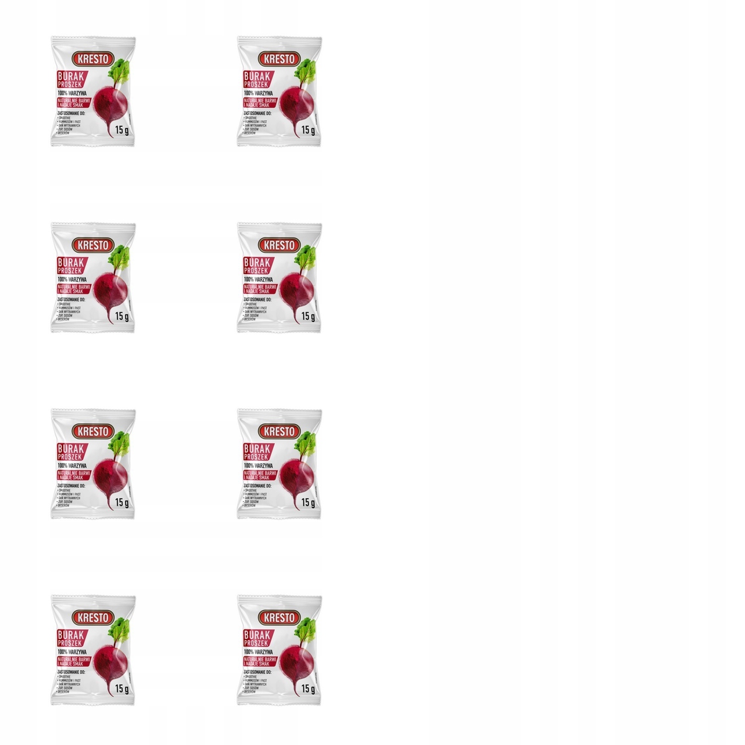 Levně 8 x 15 g Kresto Červená Řepa prášek Karton