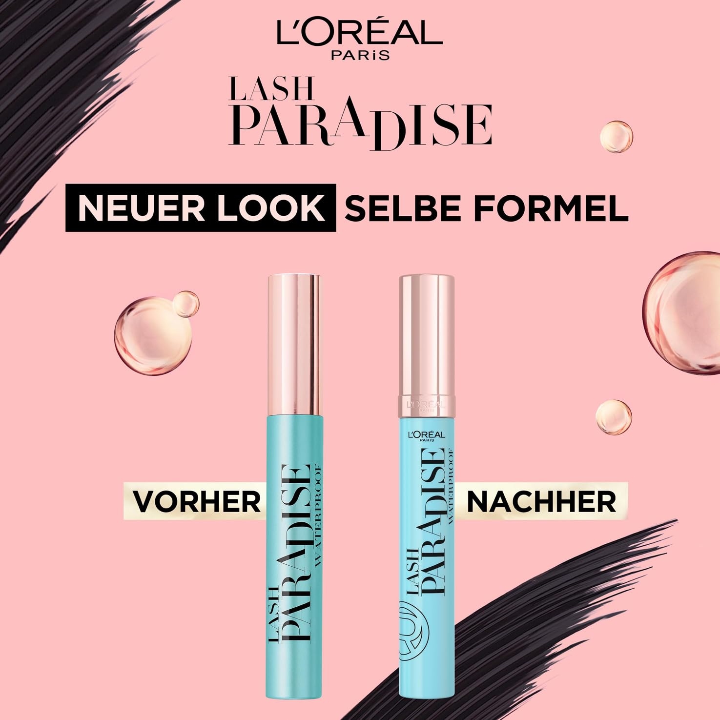 L'ORÉAL PARIS Wodoodporna Maskara Dla Wrażliwych Oczu Czarna Długie Rzęsy — miniatura 5