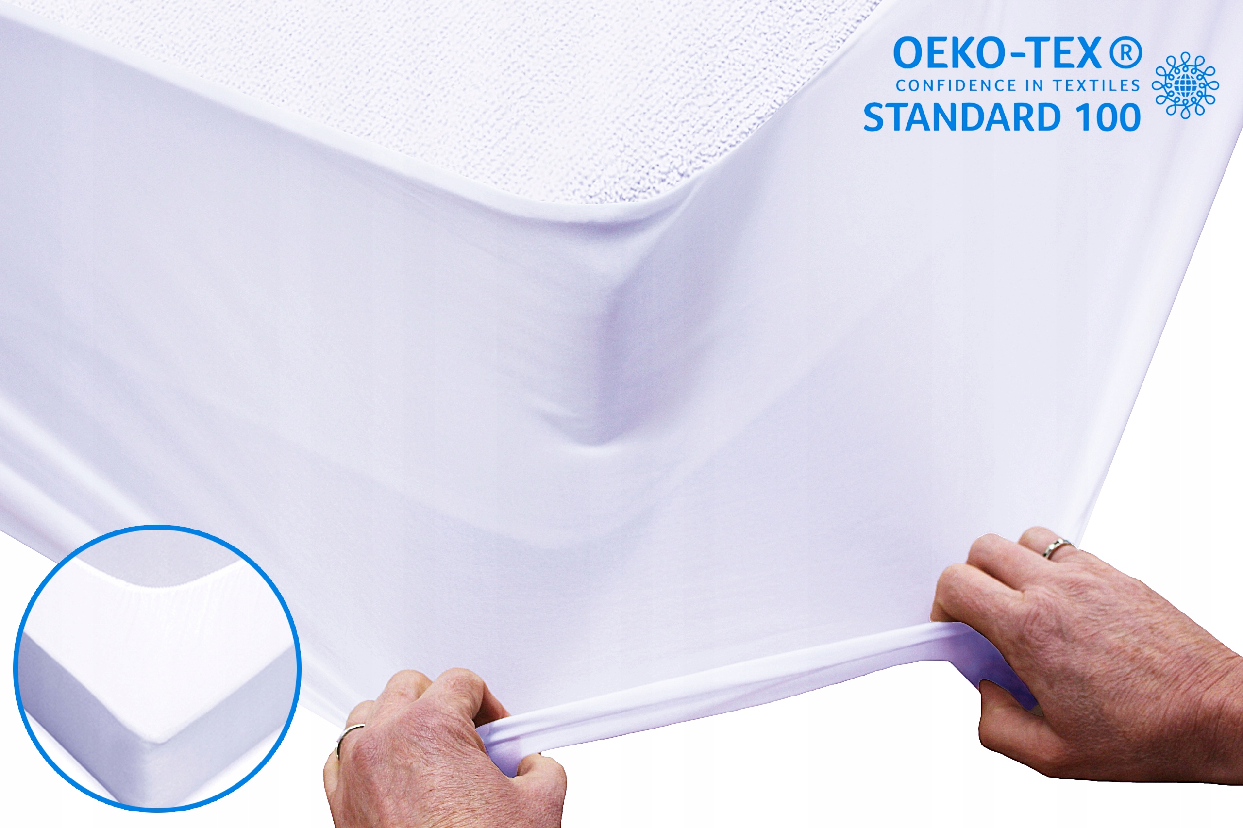 OCHRANIACZ POKROWIEC NAKŁADKA NA MATERAC 90x160 WODOODPORNA GUMKA DOOKOŁA