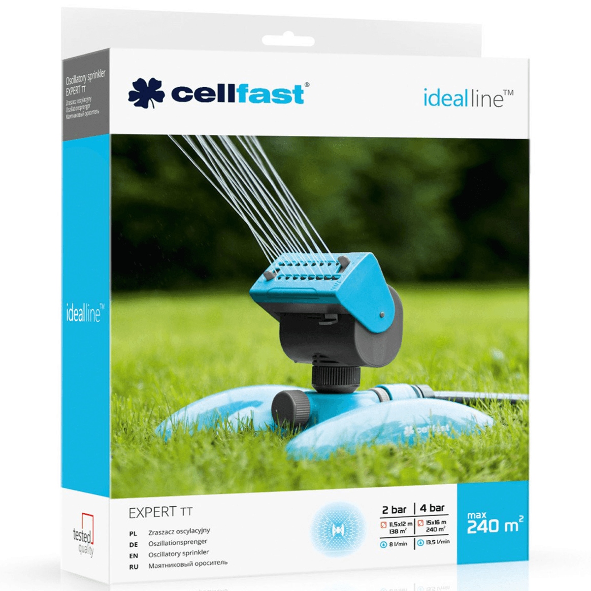 CELLFAST ZRASZACZ OSCYLACYJNY EXPERT IDEAL 52-067 DO PODLEWANIA 16 DYSZ Kod producenta 52-067