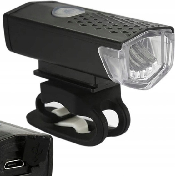 

Lampka 300lm 1100mAh Usb Led rowerowa przód lampa