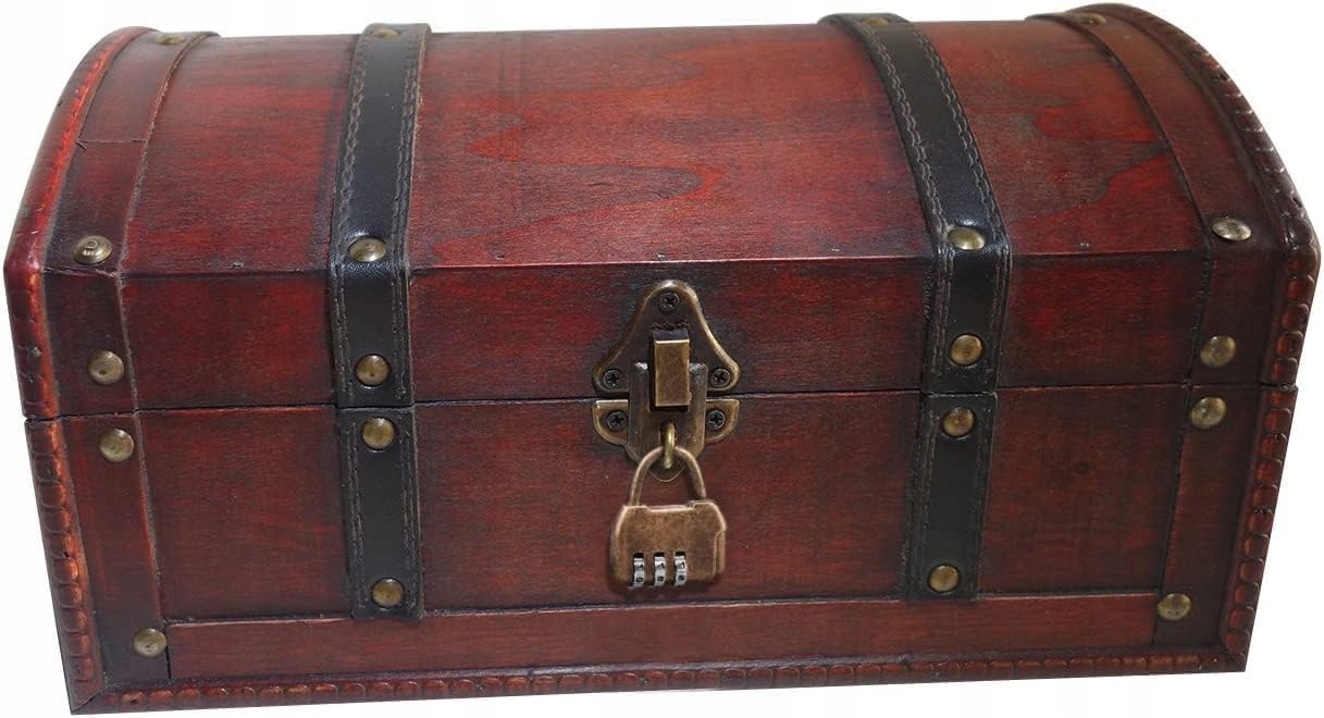 Truhla Na Poklady Se Zámkem 30 × 20 × 15 CM