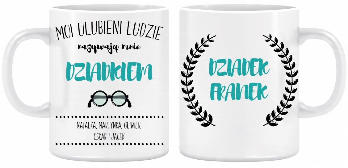 

Kubek Dziadka prezent Dzień Dziadka + Imię gratis