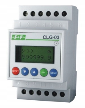 Programovatelný počítadlo provozních hodin CLG-03 Ff