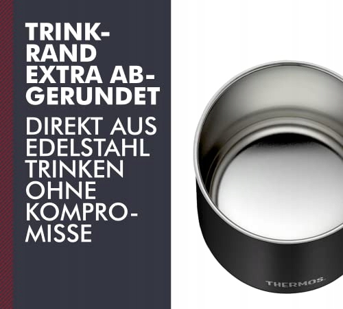 THERMOS Kubek Stalowy Longlife 350ml Czarny Do Kawy Na Biwak I Do Biura — miniatura 3