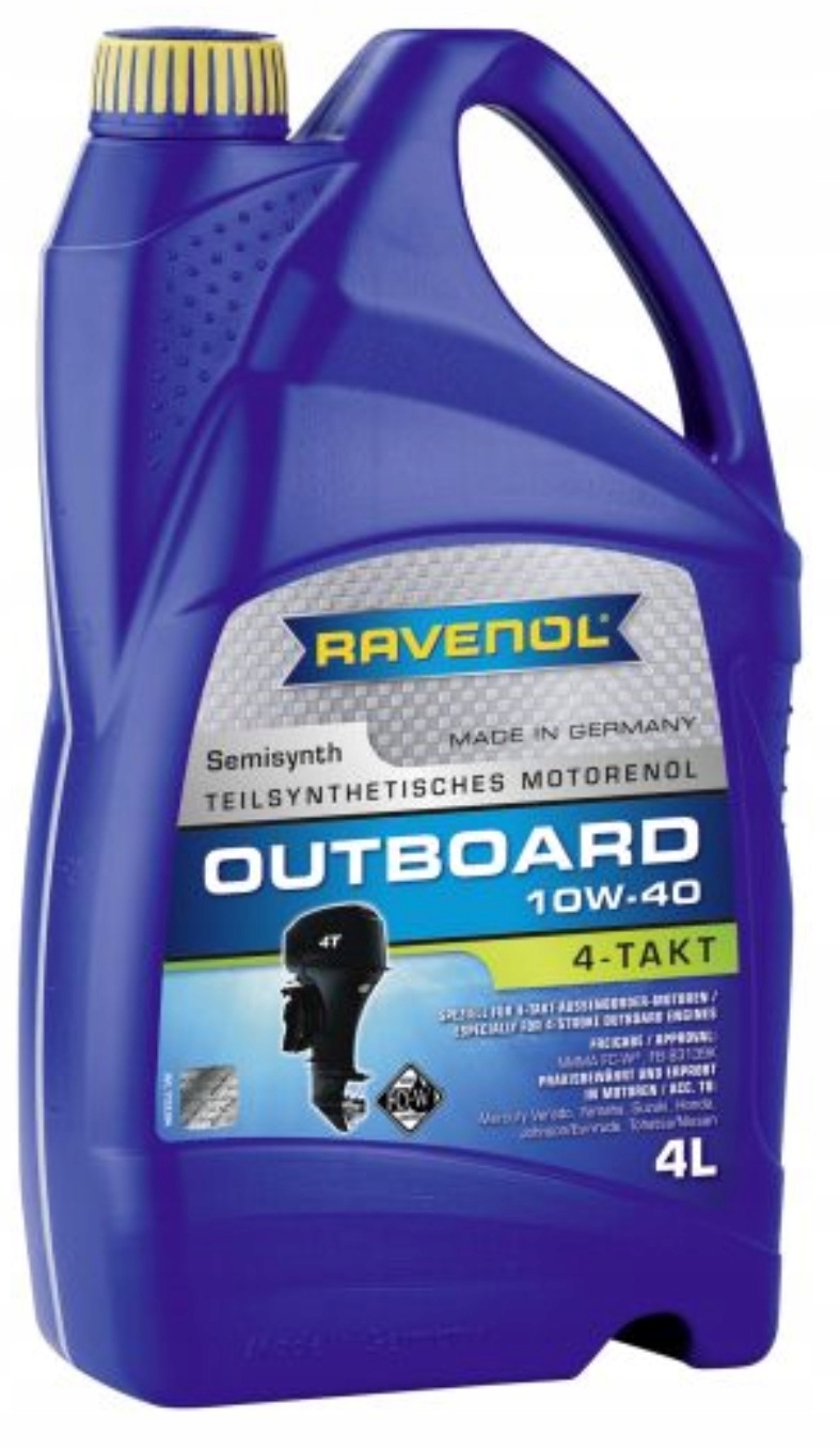 SEMI10W40 - RAVENOL моторное масло 4T OUTBOARD 10W40 4L