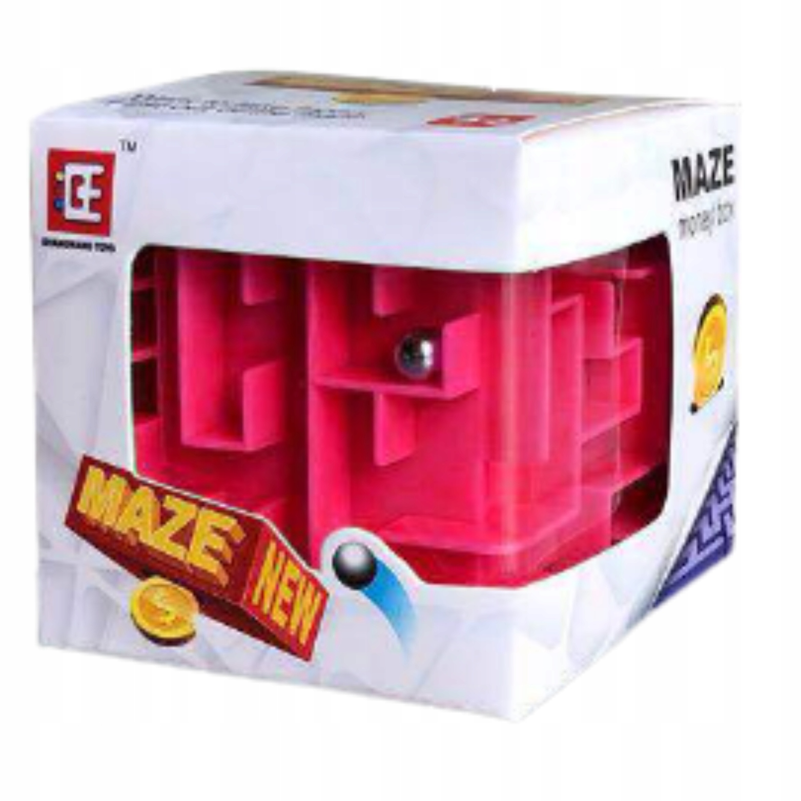 KOSTKA 3D ŁAMIGŁÓWKA LOGICZNA UKŁADANKA LABIRYNT Wiek dziecka 3 lata +