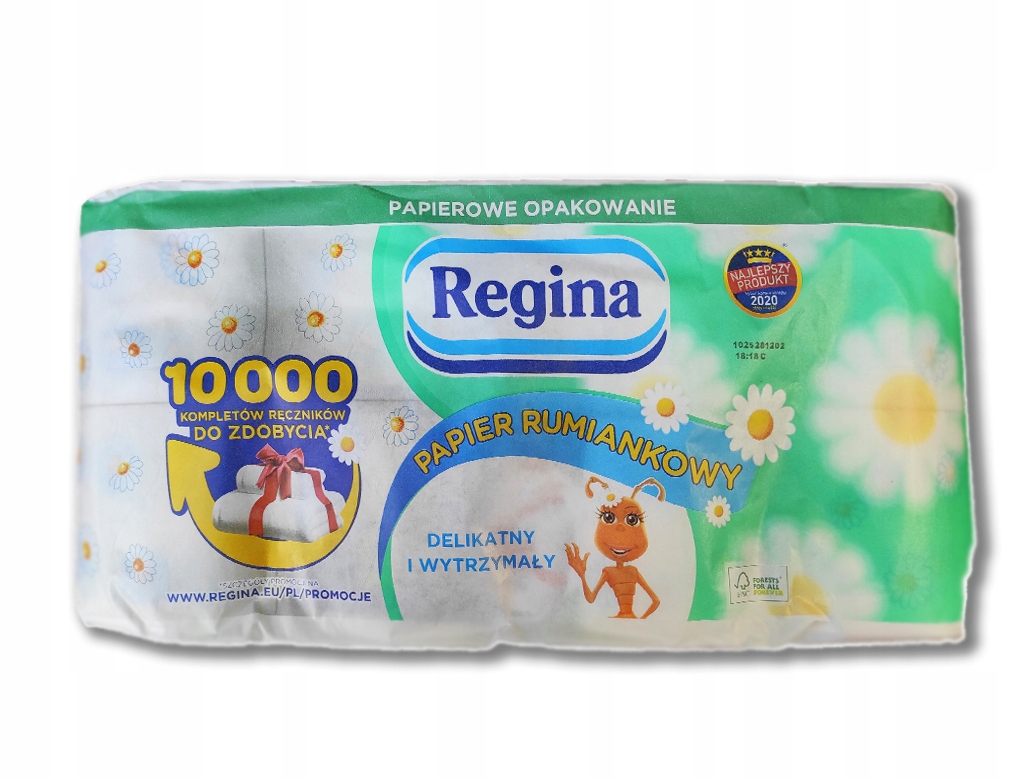 

Papier Toaletowy Regina Ecco Rumiankowy 8 Rolek **