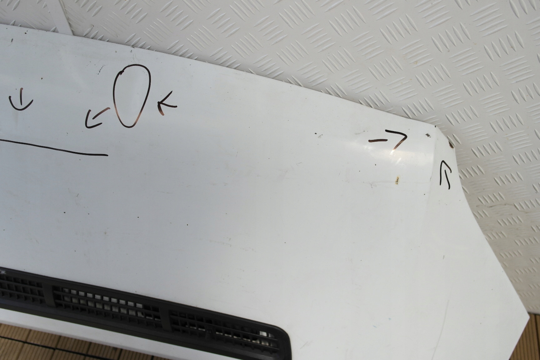 FORD TRANSIT MK7 06-13 bonnet front BIALA OE