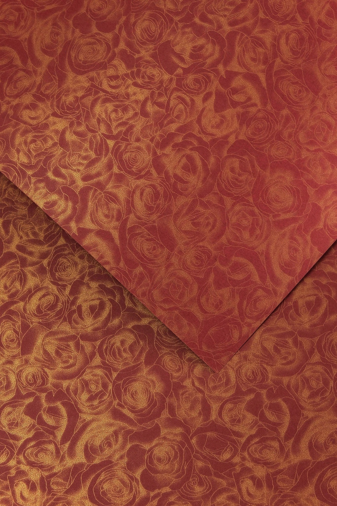 

Papier ozdobny wizytówkowy Róże bordowe 250g 5ark
