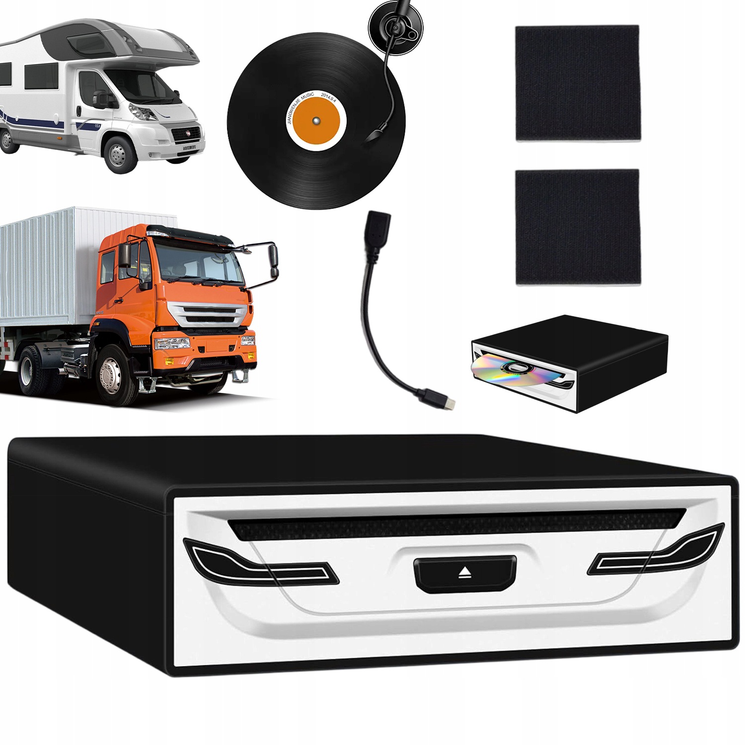 Externý DVD Pohon Automobilový, Prenosný DVD Prehrávač Do Auta