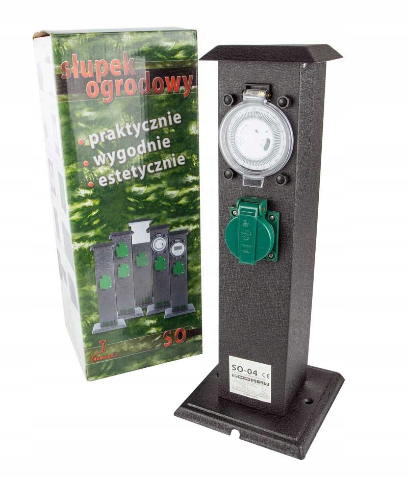 Zahradní sloupek se dvěma zásuvkami Rum Lux SO-04