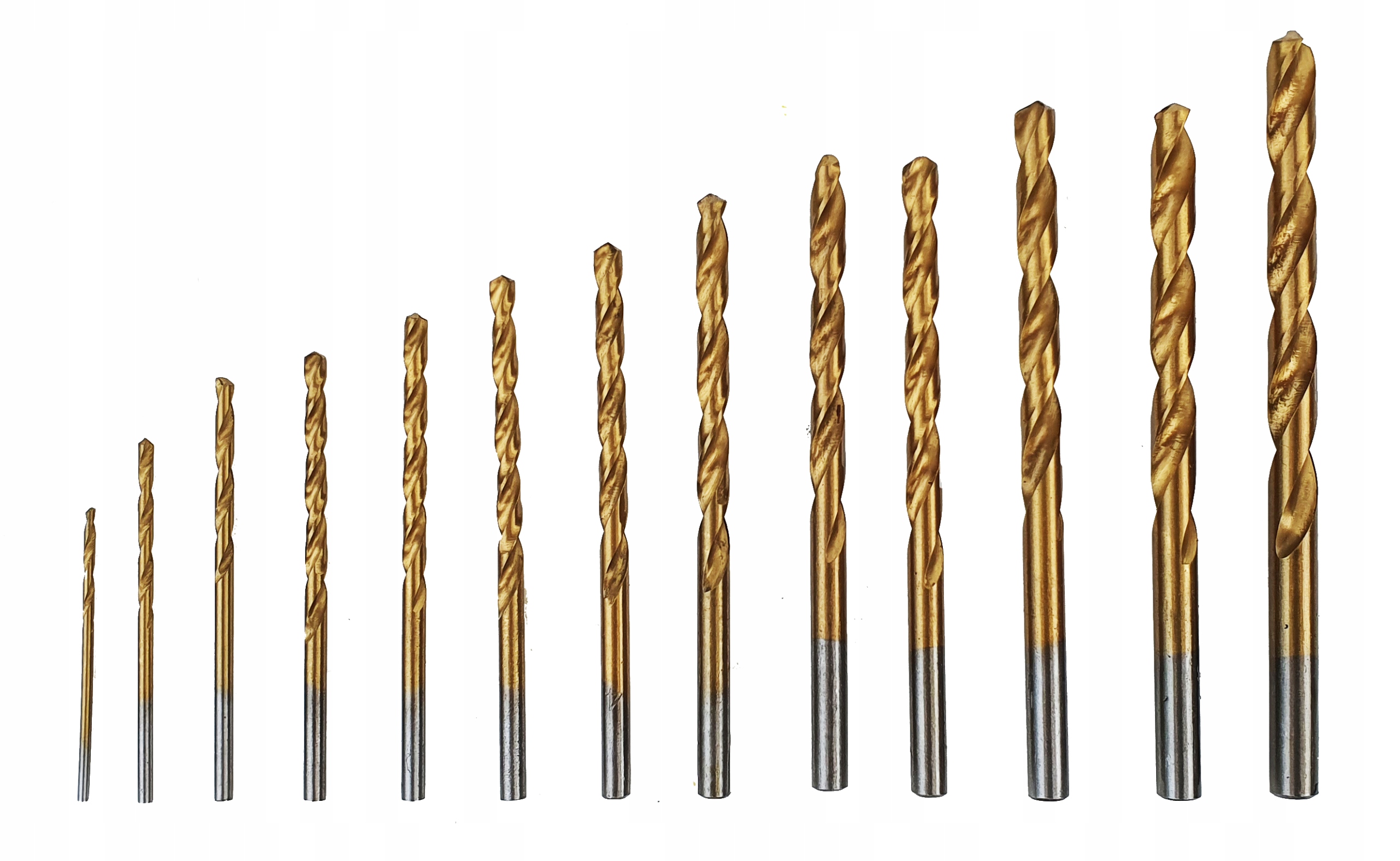 ZESTAW WIERTŁA TYTANOWE DO WKRĘTARKI 13 SZT HSS Marka inna