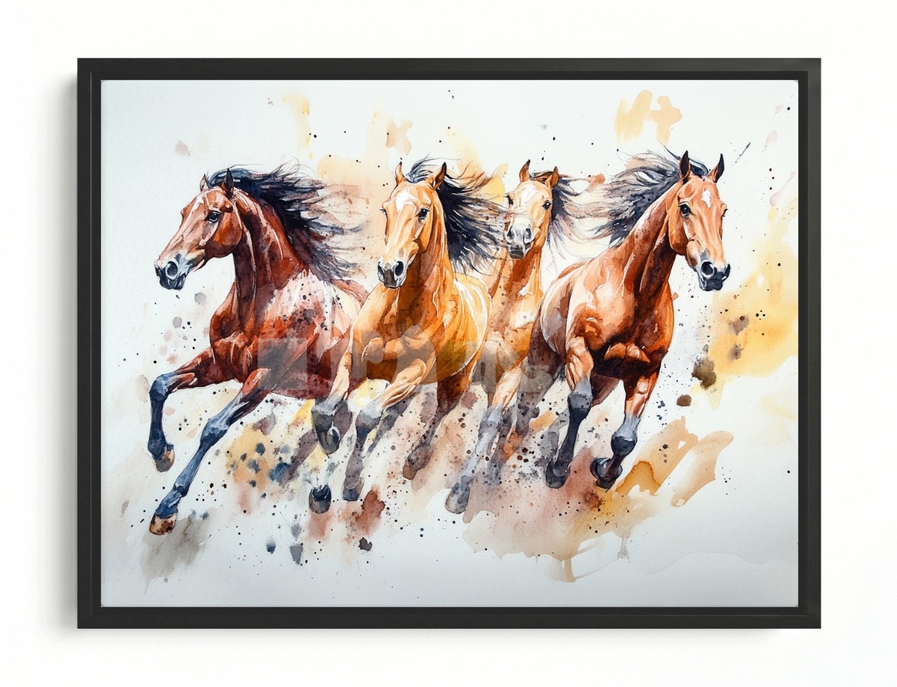 Obraz Rám Americký Box Koně Kůň Rumak Běh Cval Zvířata 80x60
