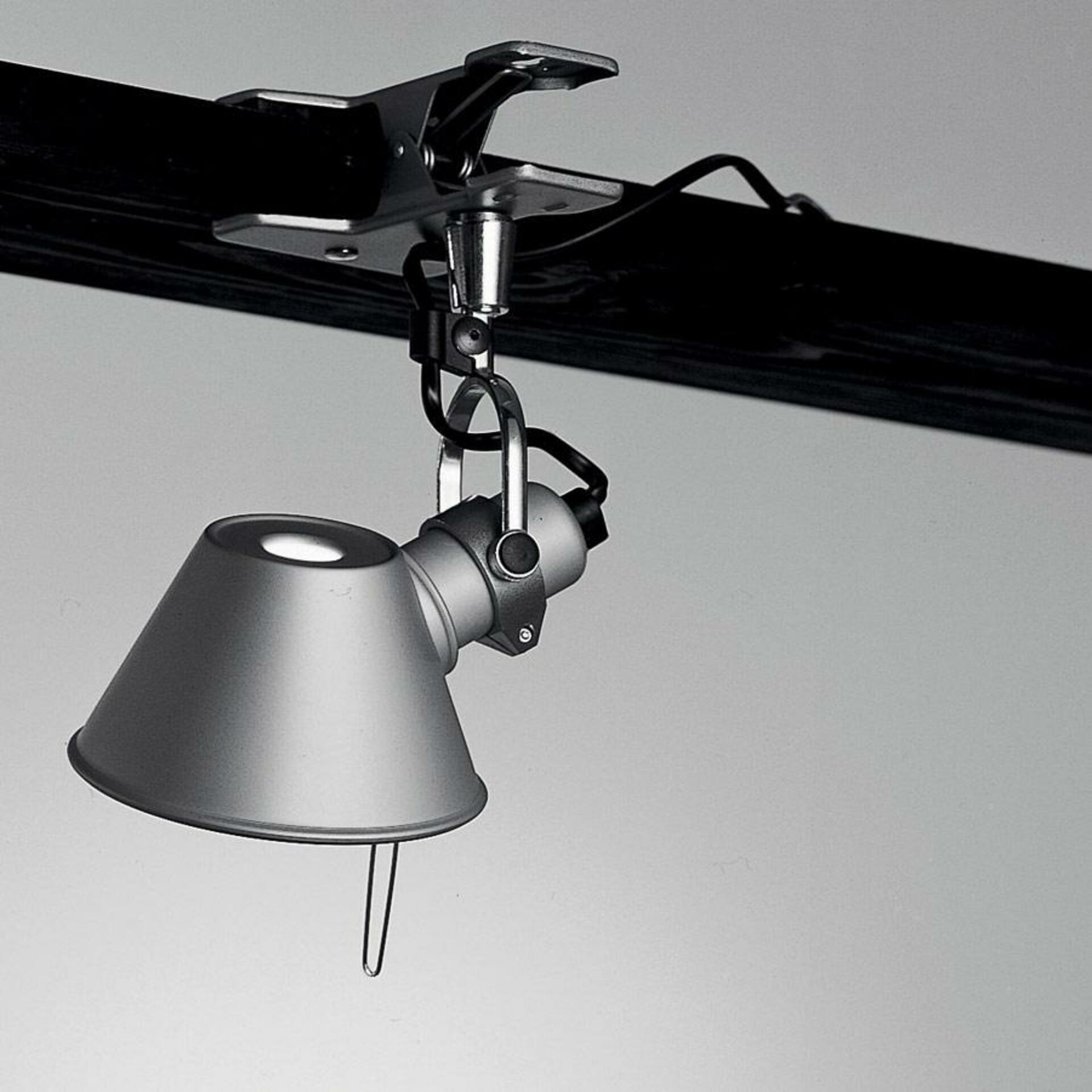 Artemide Tolomeo Micro Pinza A010800 dizajnová lampička s klipom, šedá