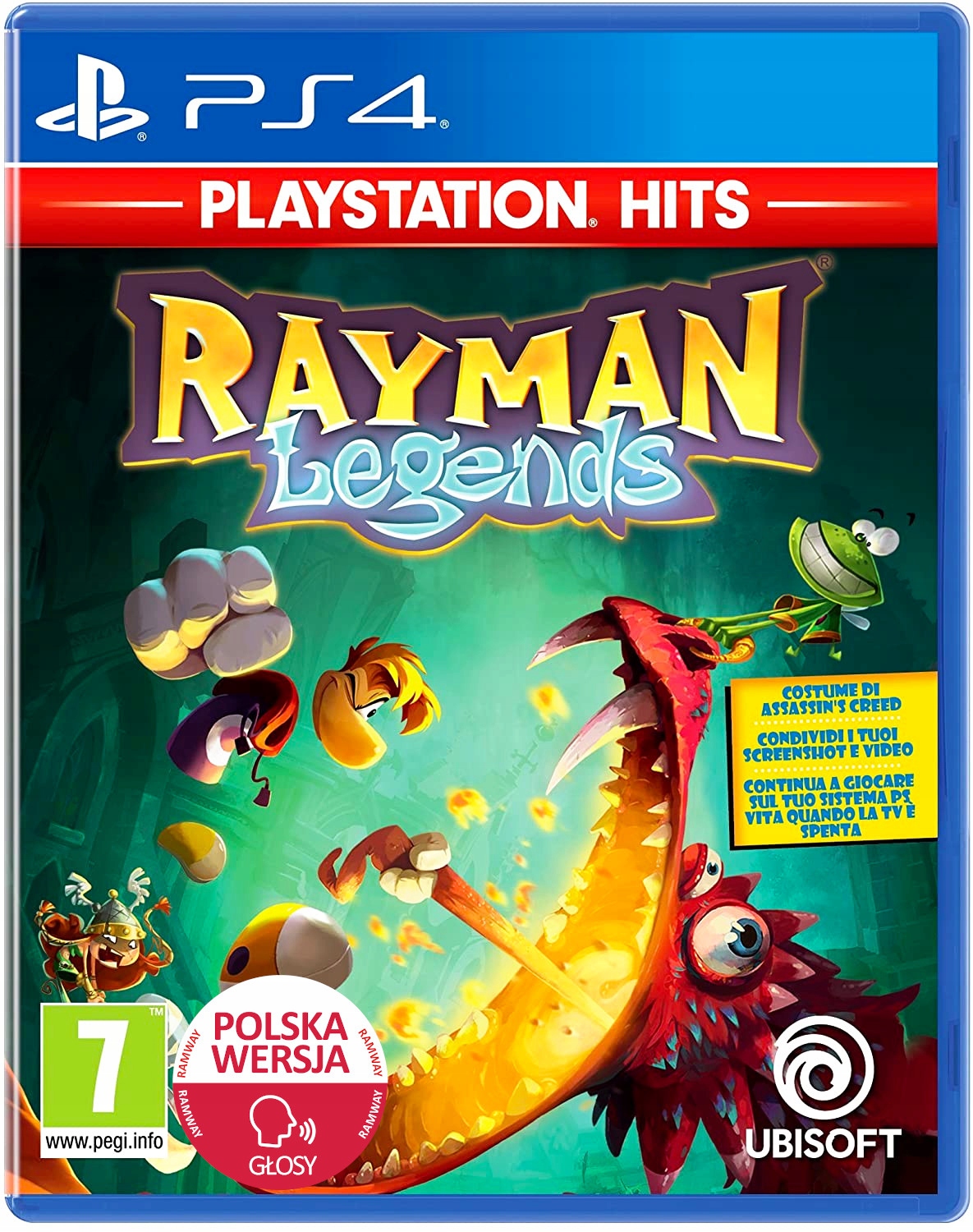 Rayman Legends PS4 pl PS5 Dobrodružství pro 1-4 hráčů za 381 Kč - Allegro