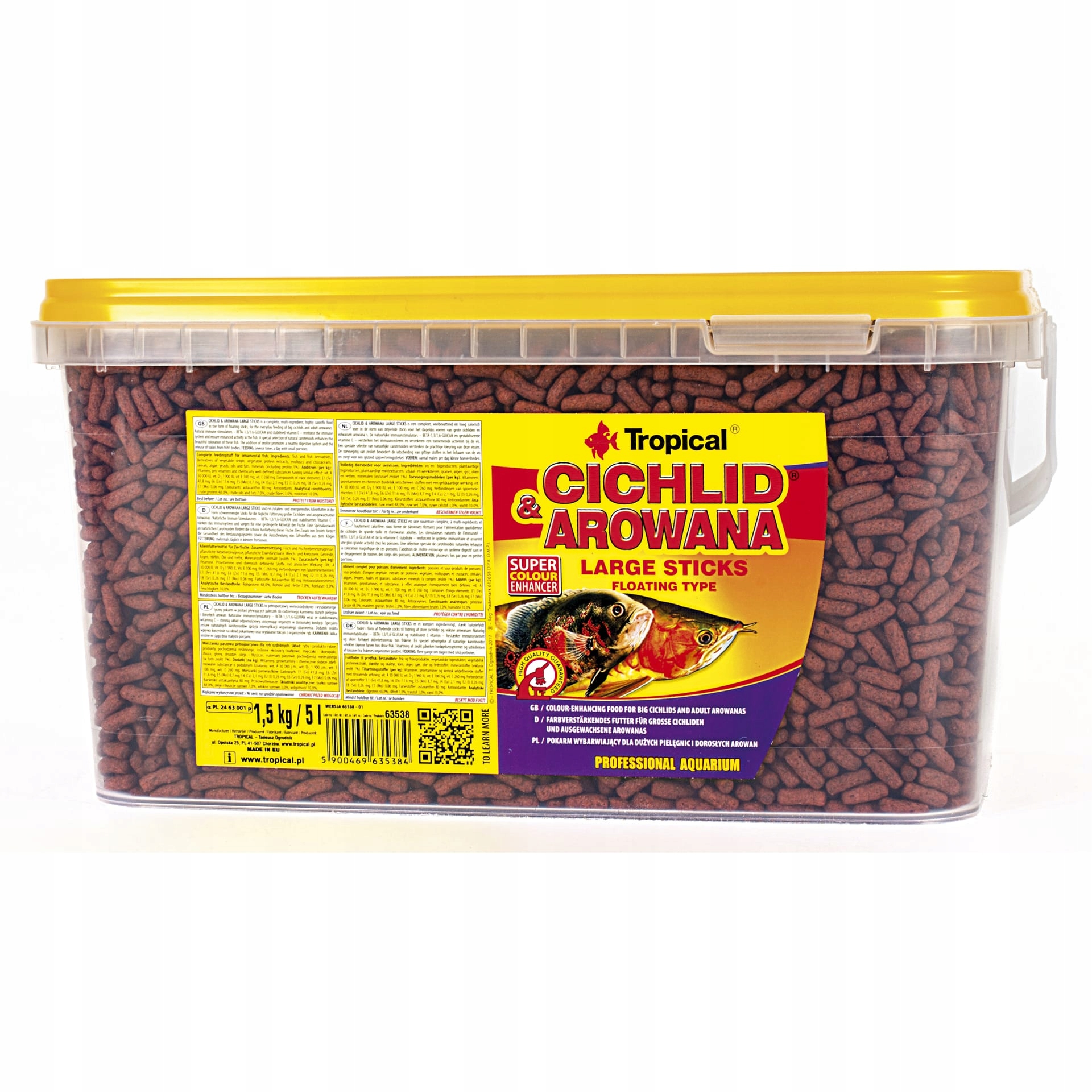 Levně Tropical Cichlid Arowana L tyčinky 5l 1,5kg