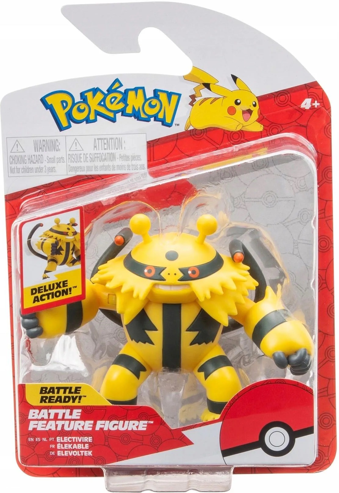 Pokemon Figurka Electivire z Funkcją Ataku Bitewna Ruchoma