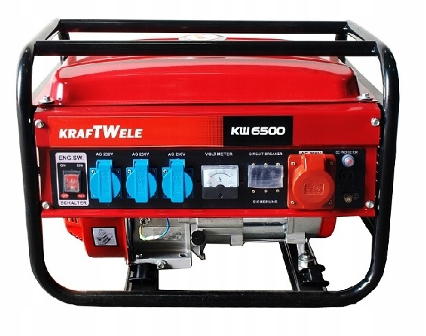 Generator Agregat Prądotwórczy Kraftwele 4,8KW 3F 400V Gaz KW6500 3F Lpg