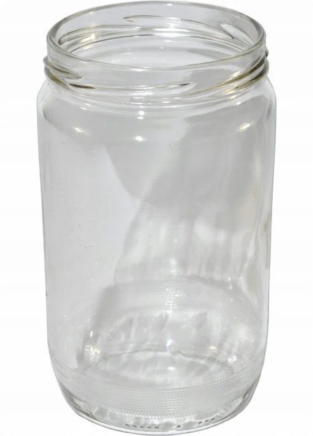 

80x Słoiki Szklane 720ml Proste Na Miód Zgrzewki
