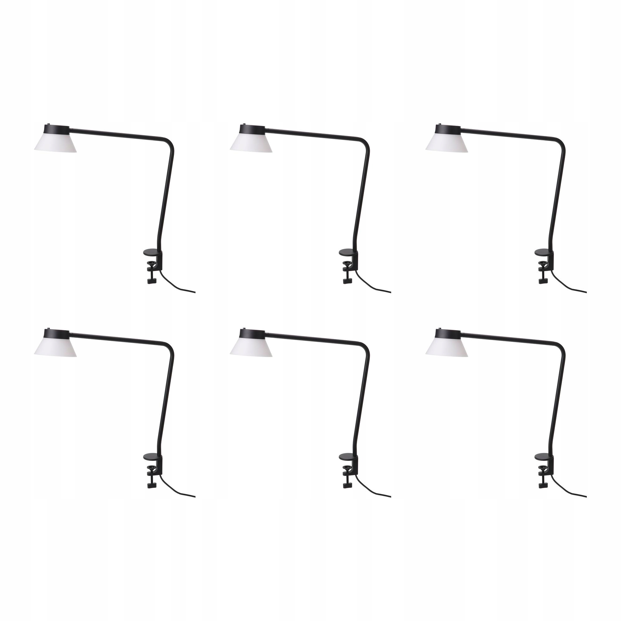 6 ks Černá bílá nastavitelná stolní lampa Sambord