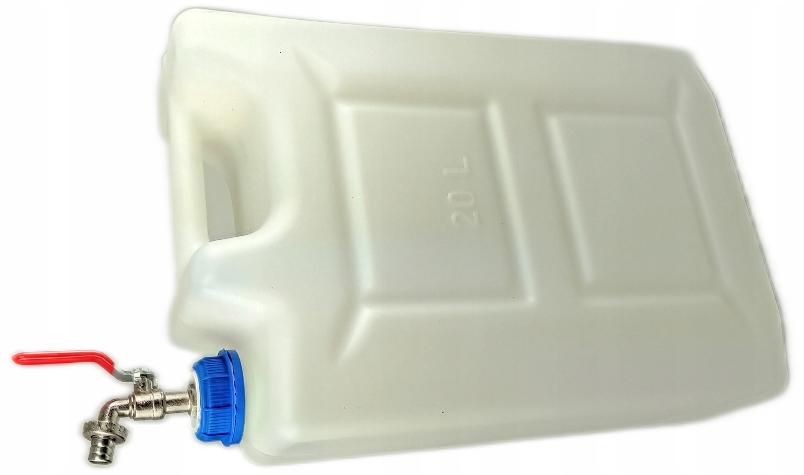 Pojemnik na Wodę z Kranikiem 20L Bańka Zbiornik SOLIDNY Kanister Plastikowy