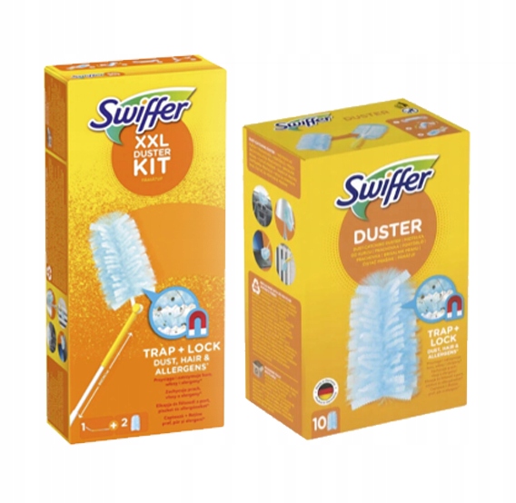 

Zestaw Swiffer XXL Miotełka do Kurzu Zapas 10szt