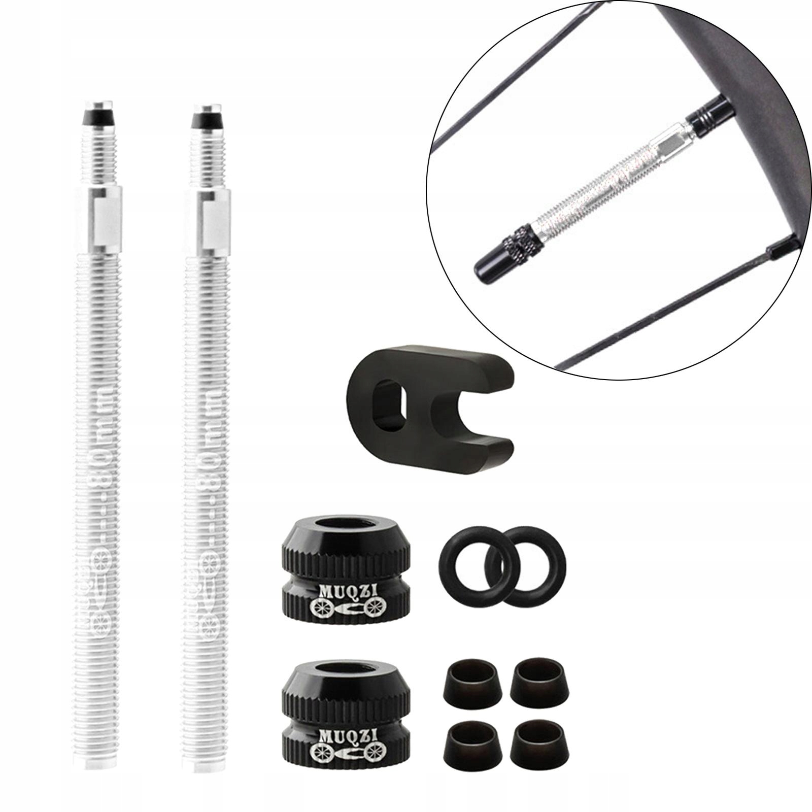 Przedłużacz zaworu Presta do opon bezdętkowyc Marka bez marki