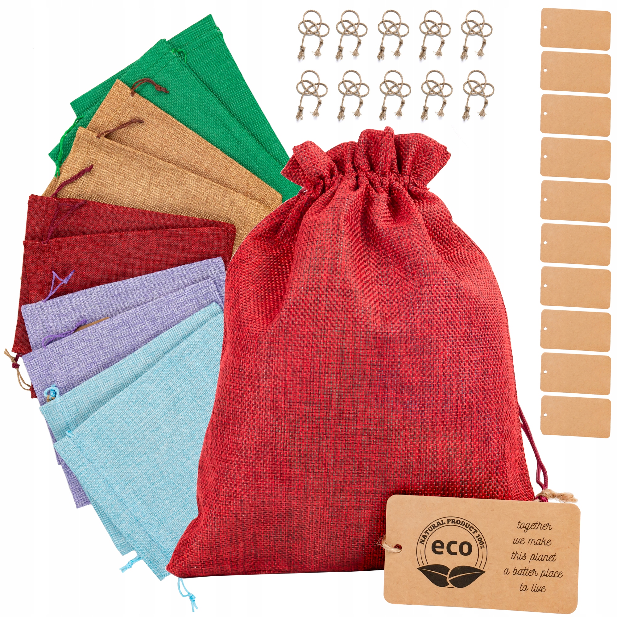 

Woreczki Dekoracyjne Ozdobne 25x20cm 10szt Kolor