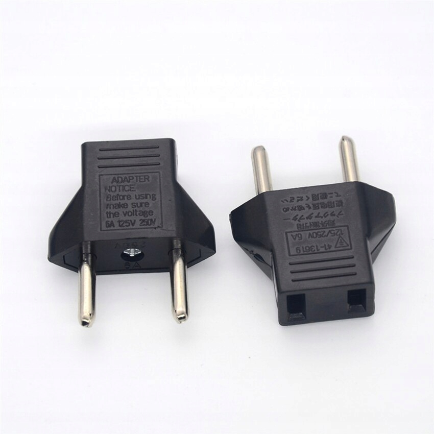 European Plug Adapter, American USA to European Model European Plug Adapter