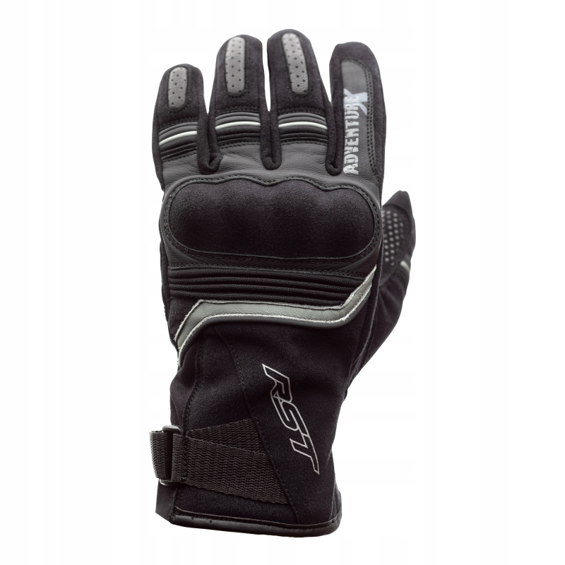 Kožené Motocyklové Rukavice Rst Adventure Xce Black M