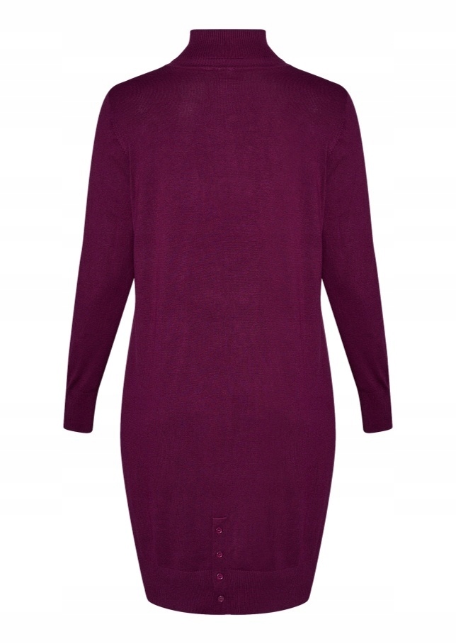 Golf Bordó Adia Pletená Šaty Plus Size A189 43