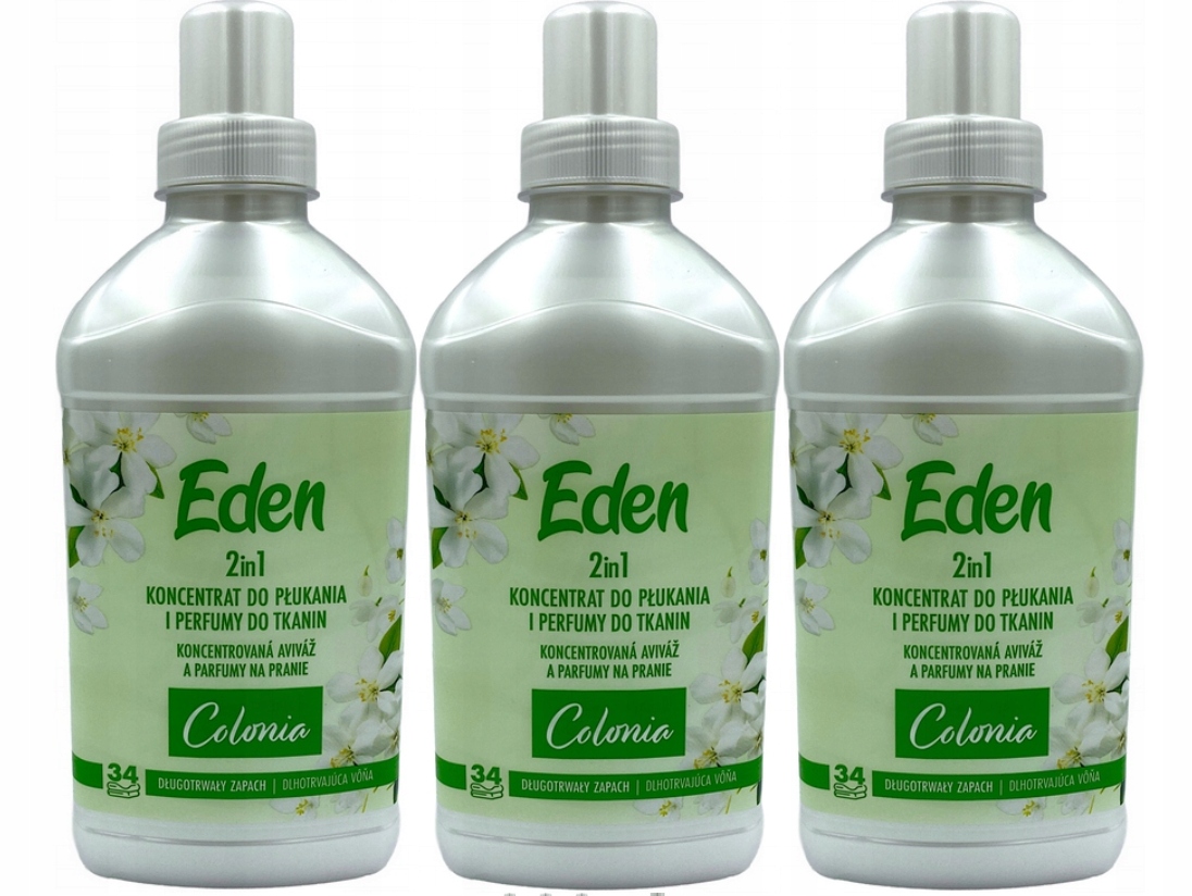 Levně 3 x Eden Colonia 2v1 Koncentrát na oplachování a Parfém pro tkaniny