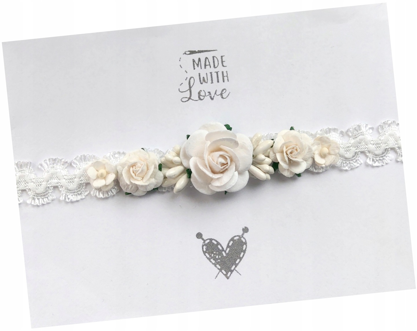 

Opaska wianuszek do chrztu na chrzest sesja roczek