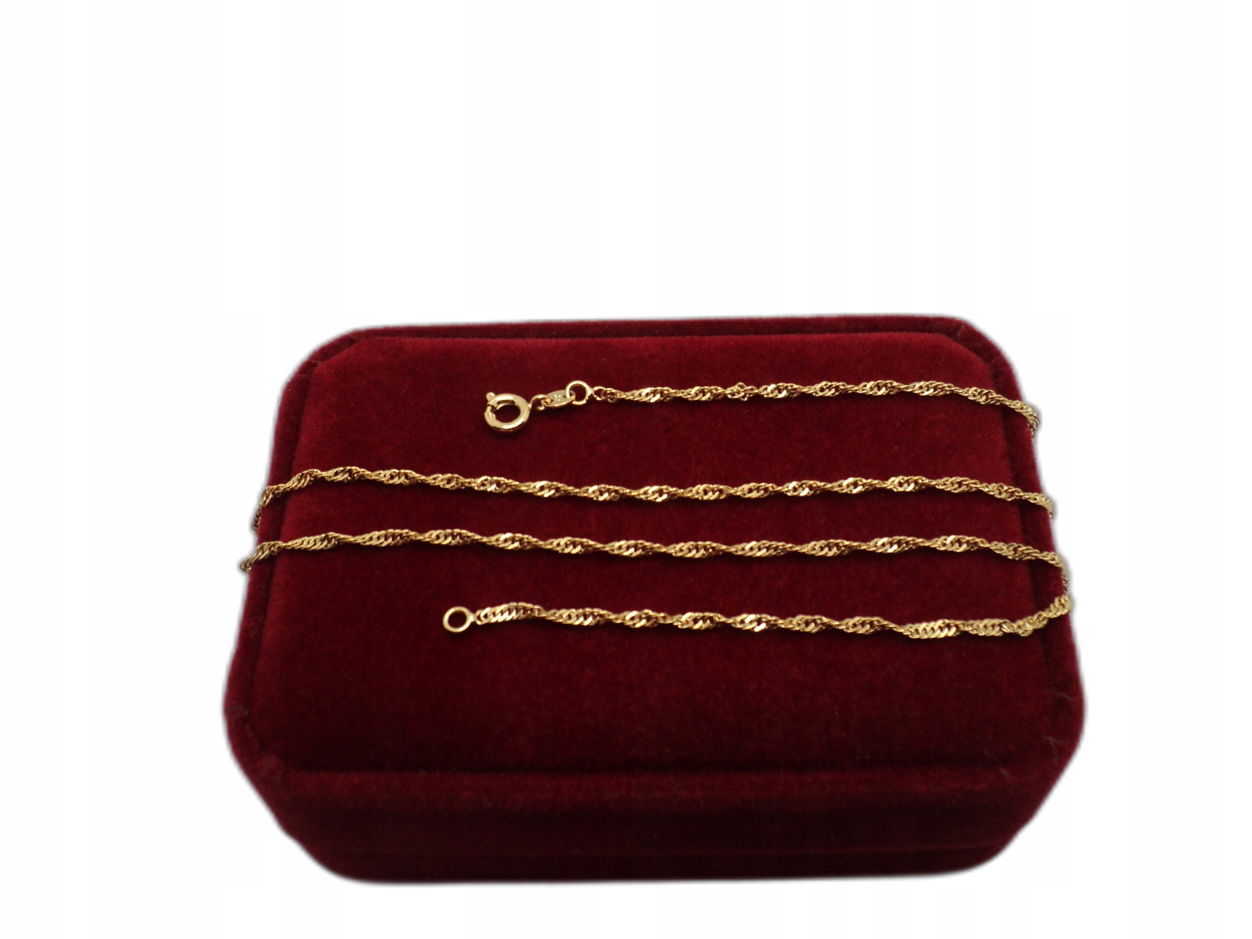 Złoty łańcuszek singapurka stal chirurgiczna Marka Inna marka