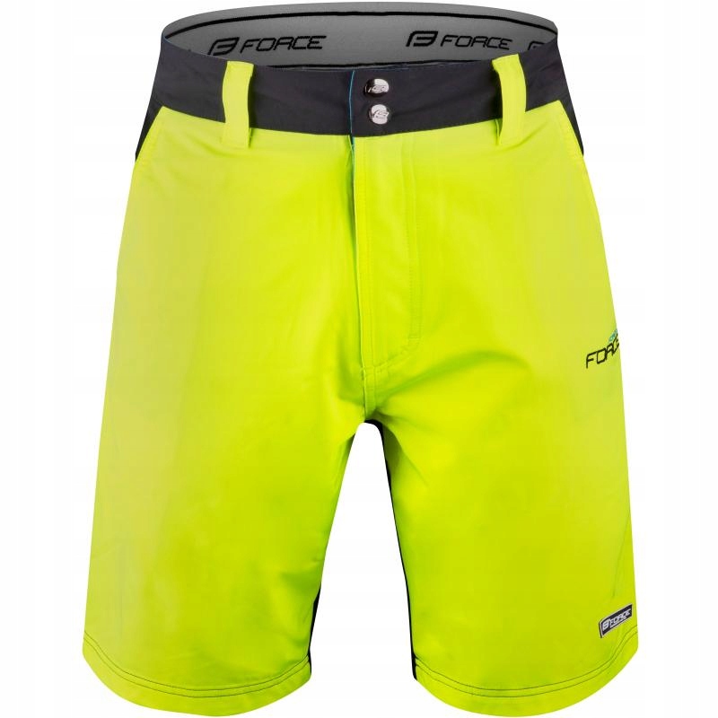 Force Kraťasy Blade Mtb pánské volné s vložkou černo-fluo M