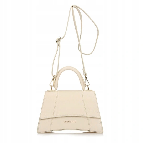 Kabelka Přes Rameno z přírodní kůže Toscanio F65 Krém
