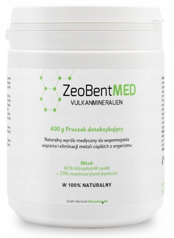 ZeoBentMED 400g Zeolit Bentonit Detox Oczyszczanie Wyrób Medyczny