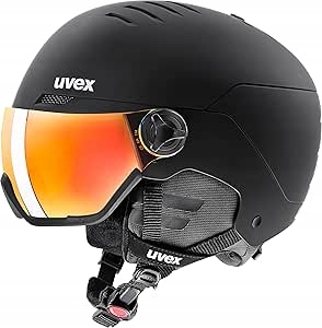 Kask Narciarski Snowboard Uvex Wanted Visor 58-61 cm Black Mat