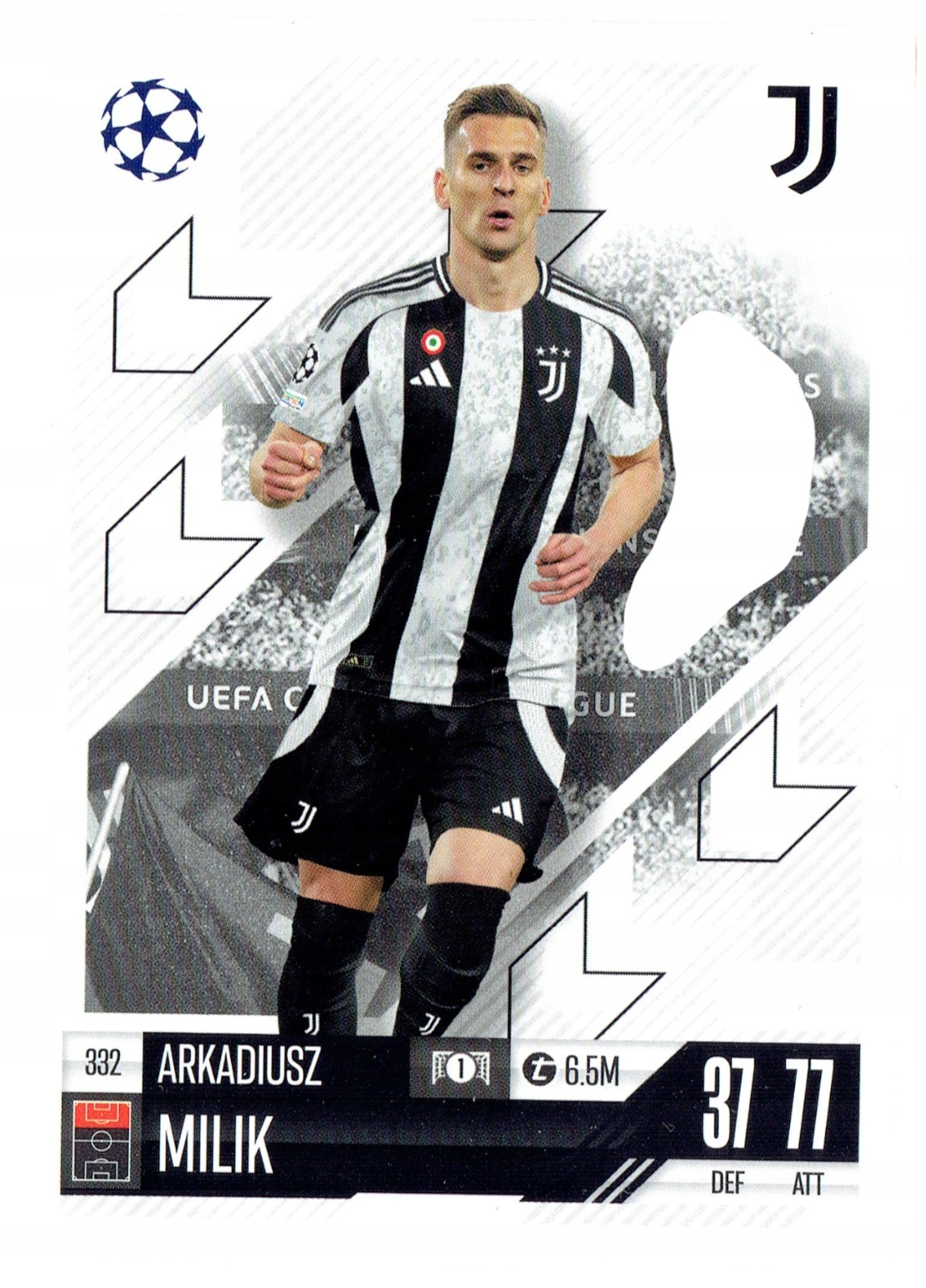 Topps Match Attax 2024-2025 Base Card 332 Arkadiusz Milik Juventus