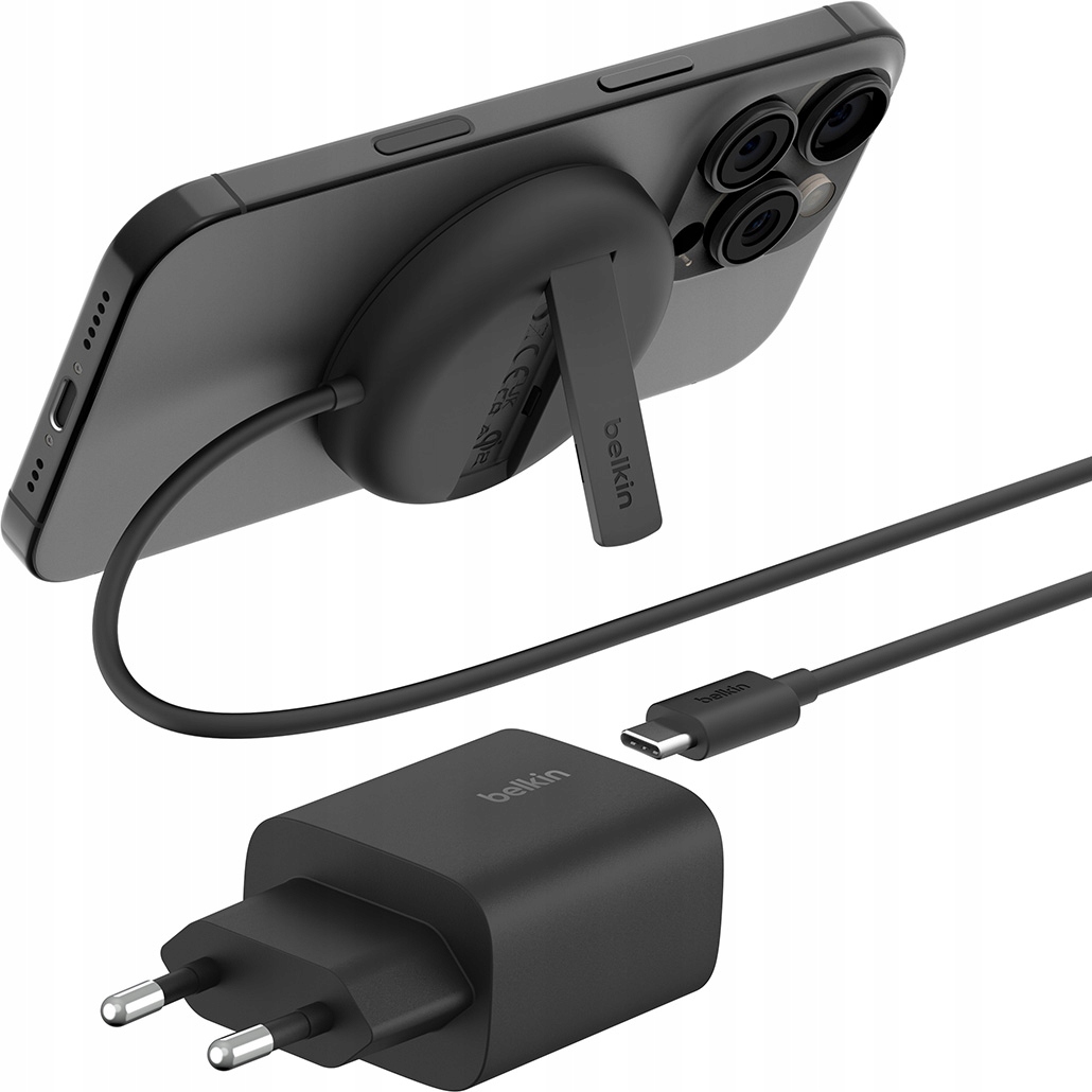 Belkin Ładowarka indukcyjna do MagSafe iPhone z podstawką Psu, Qi2 15W