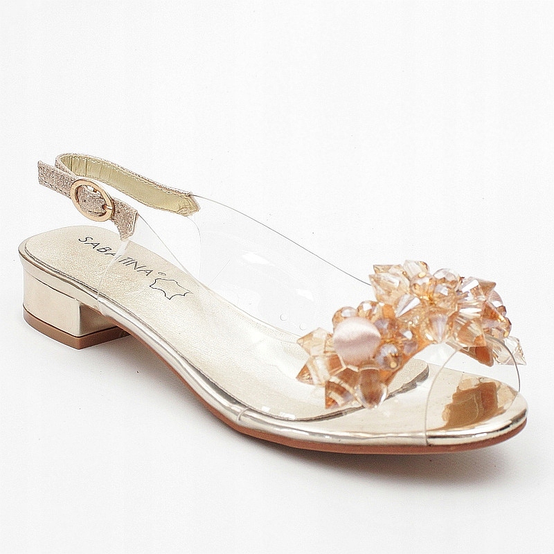 Sabatina 380-9 Zlaté Gelové Balerínové Sandálky vel. 38